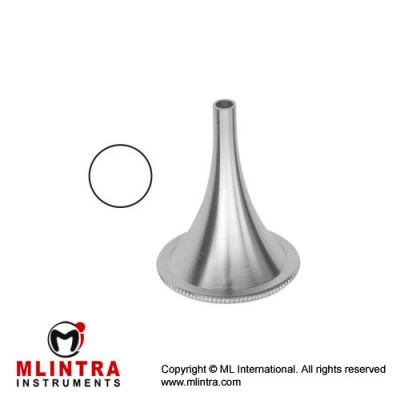 Hartmann Ear Speculum Fig. 3 Stainless Steel, 3.6 cm / 1 1/2" Diameter 6.0 mm Ø 